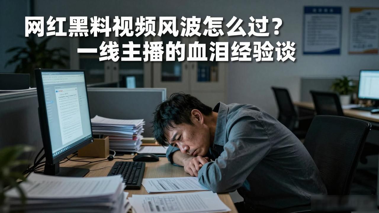 网红黑料视频风波怎么过？一线主播的血泪经验谈